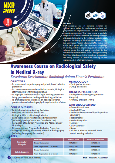 MXR 200: Awareness Course on Radiology Safety in Medical X-ray