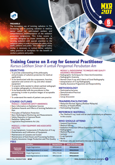 MXR 201: Training Course on X-ray for General Practitioner