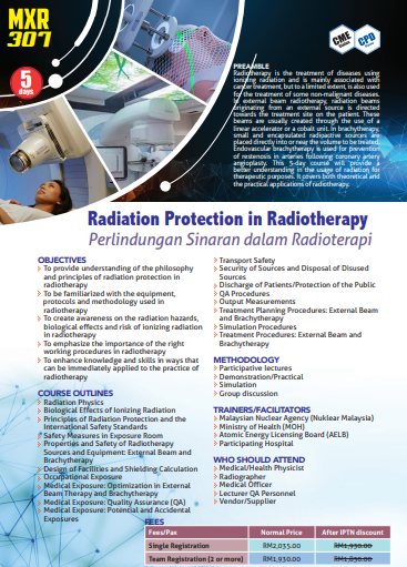 MXR 307: Radiation Protection in Radiotheraphy