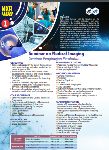 MXR 400: Seminar on Medical Imaging