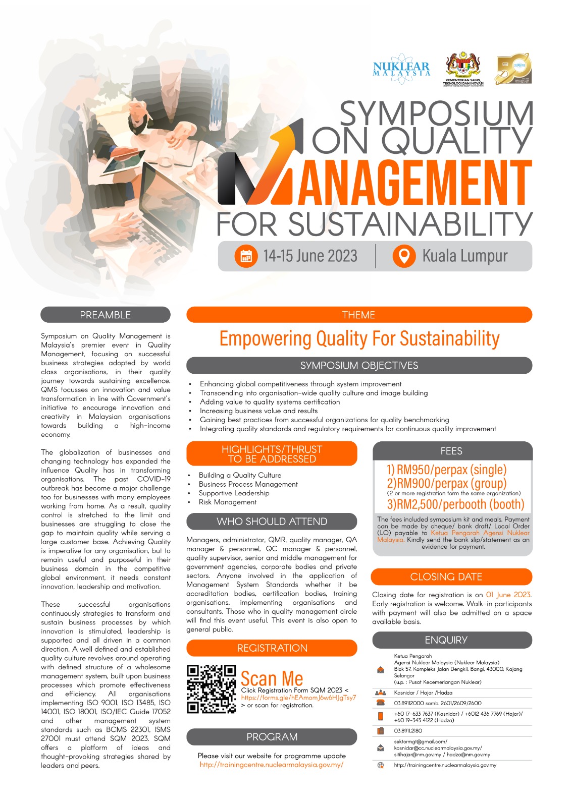 Symposium On Quality Management For Sustainability