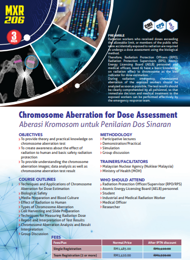 MXR 206: Chromosome Aberration for Dose Assessment