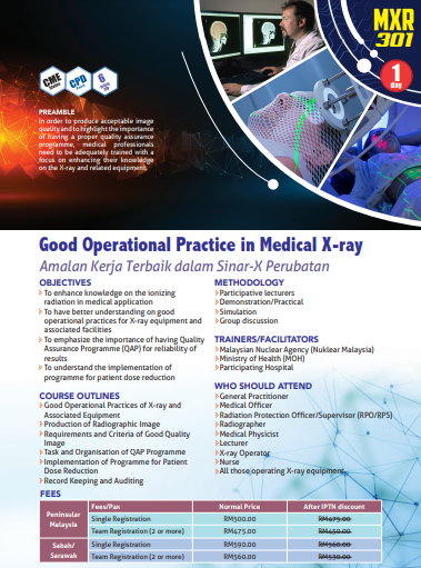 MXR 301: Good Operational Practice in Medical X-ray