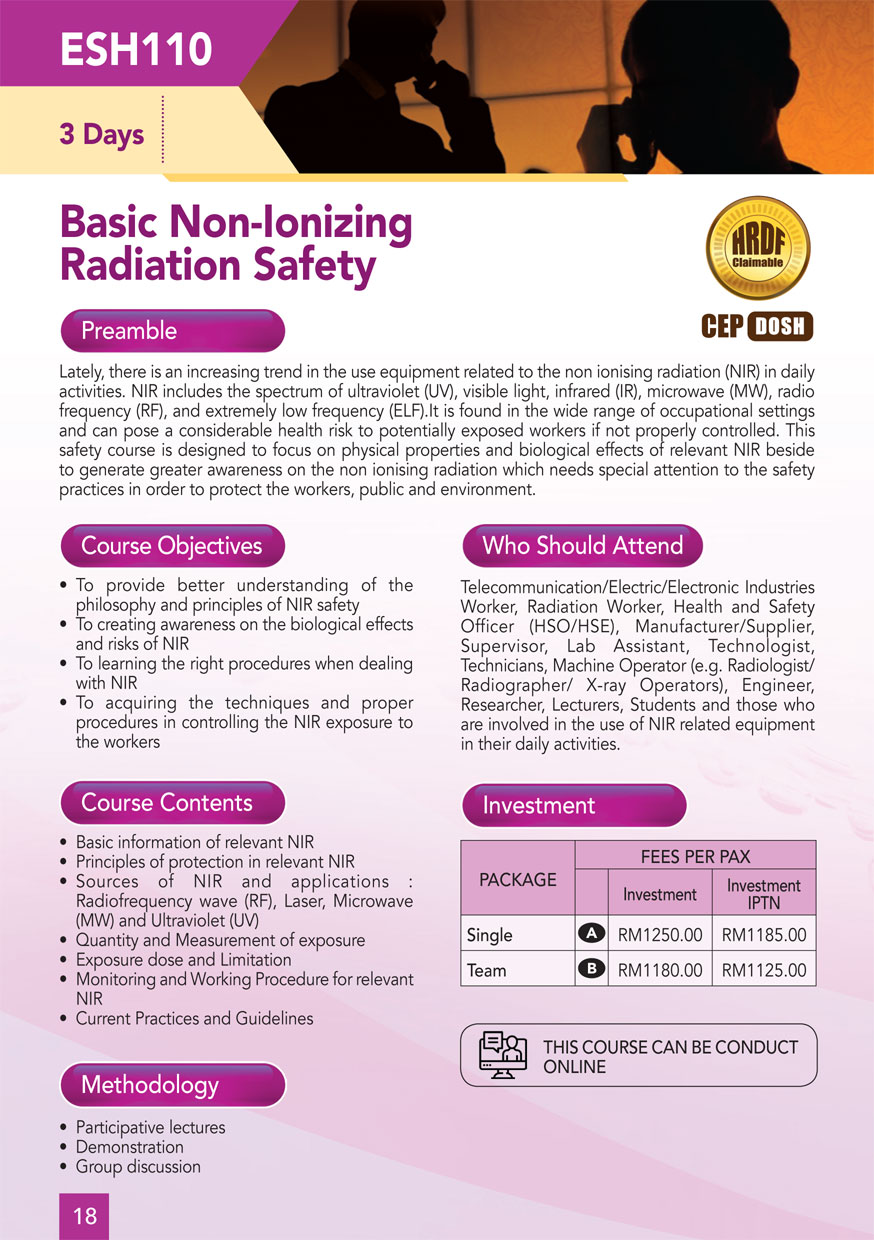 ESH 110: Basic Non-Ionizing Radiation Safety